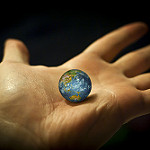 world in hands photo